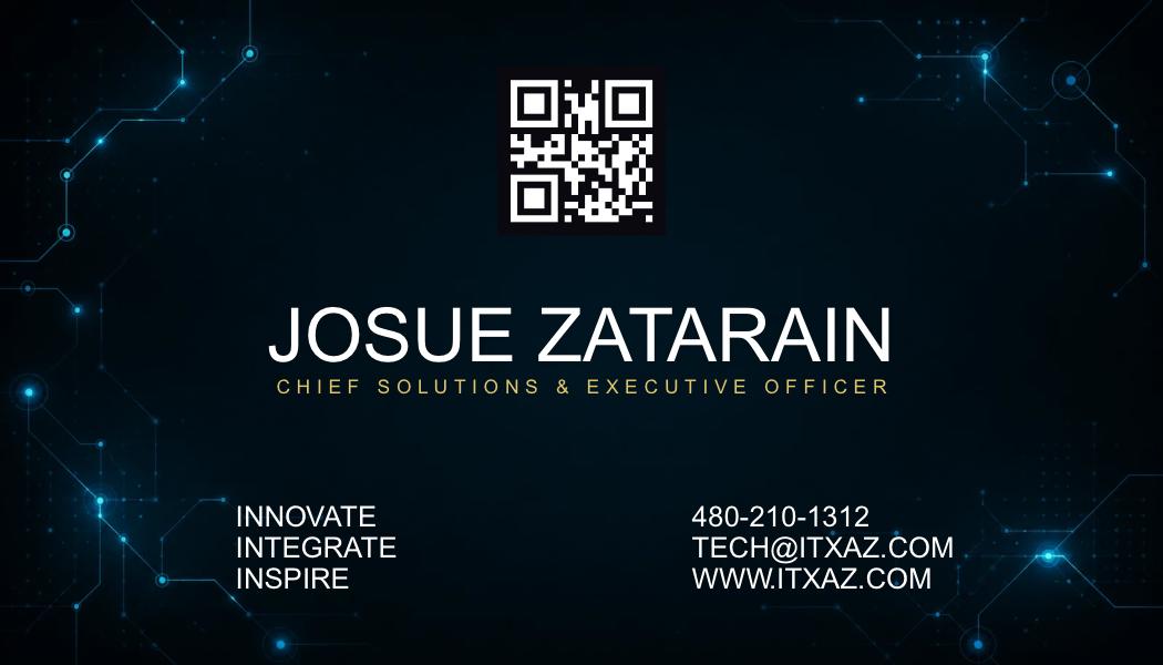 Josue Zatarain – Chief Solutions & Executive Officer, ITX